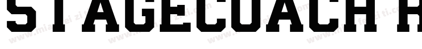 StageCoach Regular字体转换